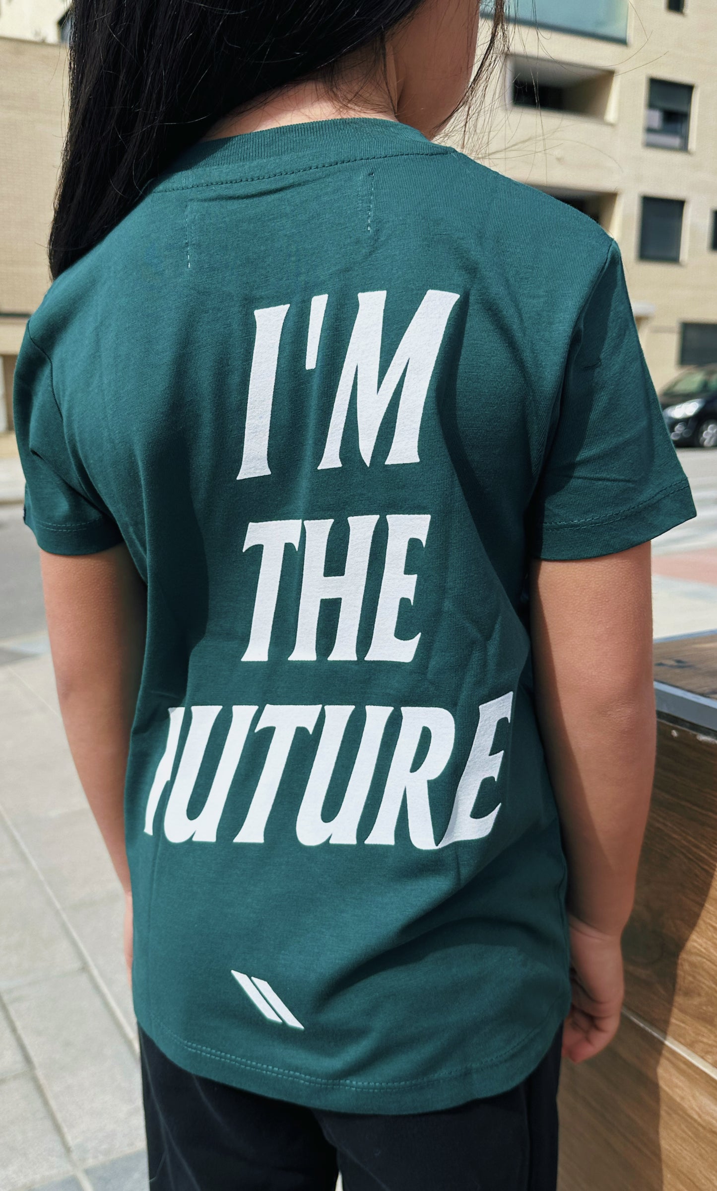 I´M THE FUTURE KIDS T SHIRT BOTTLE GREEN