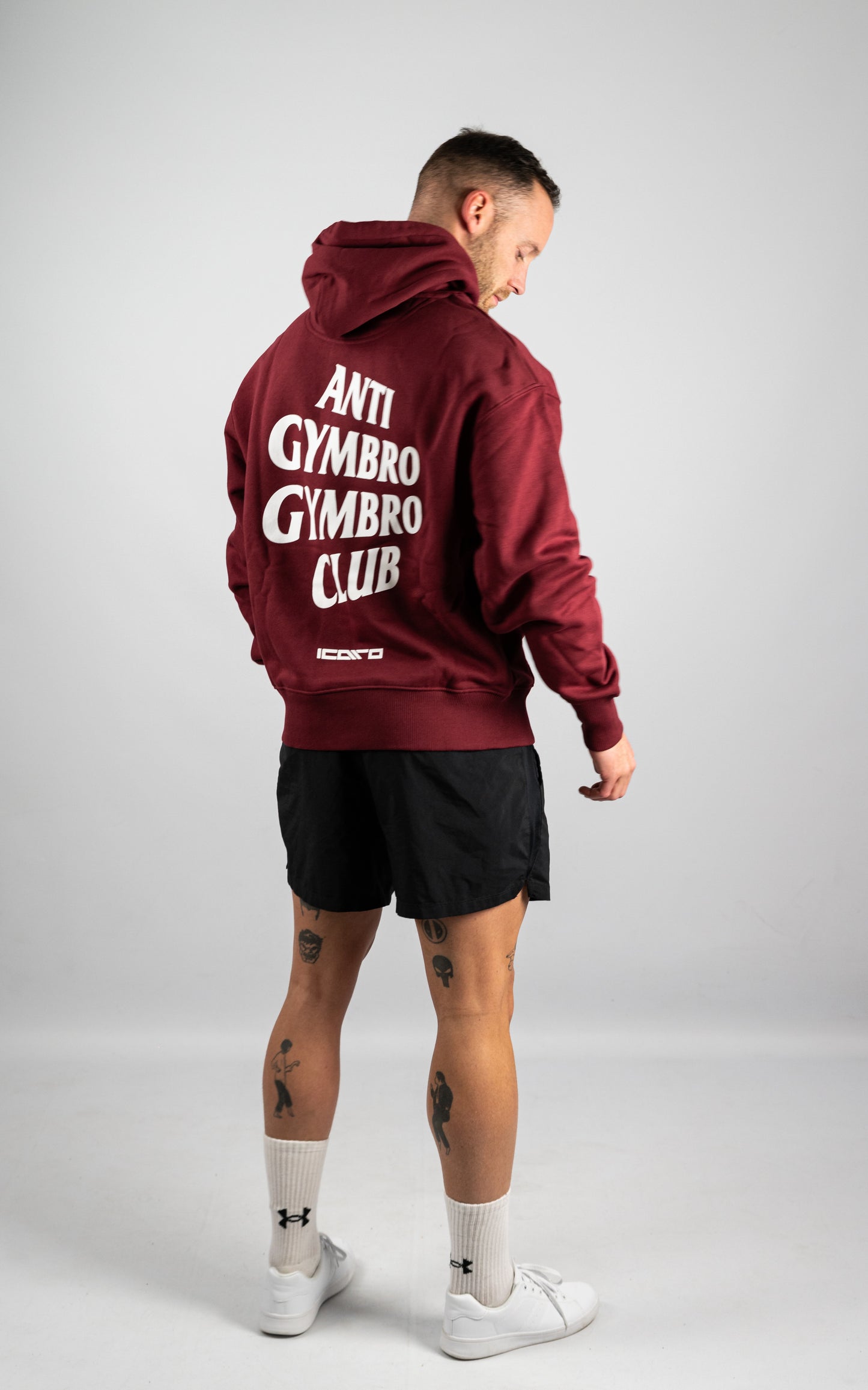 ANTI GYMBRO GYMBRO CLUB HOODIE BURGUNDY
