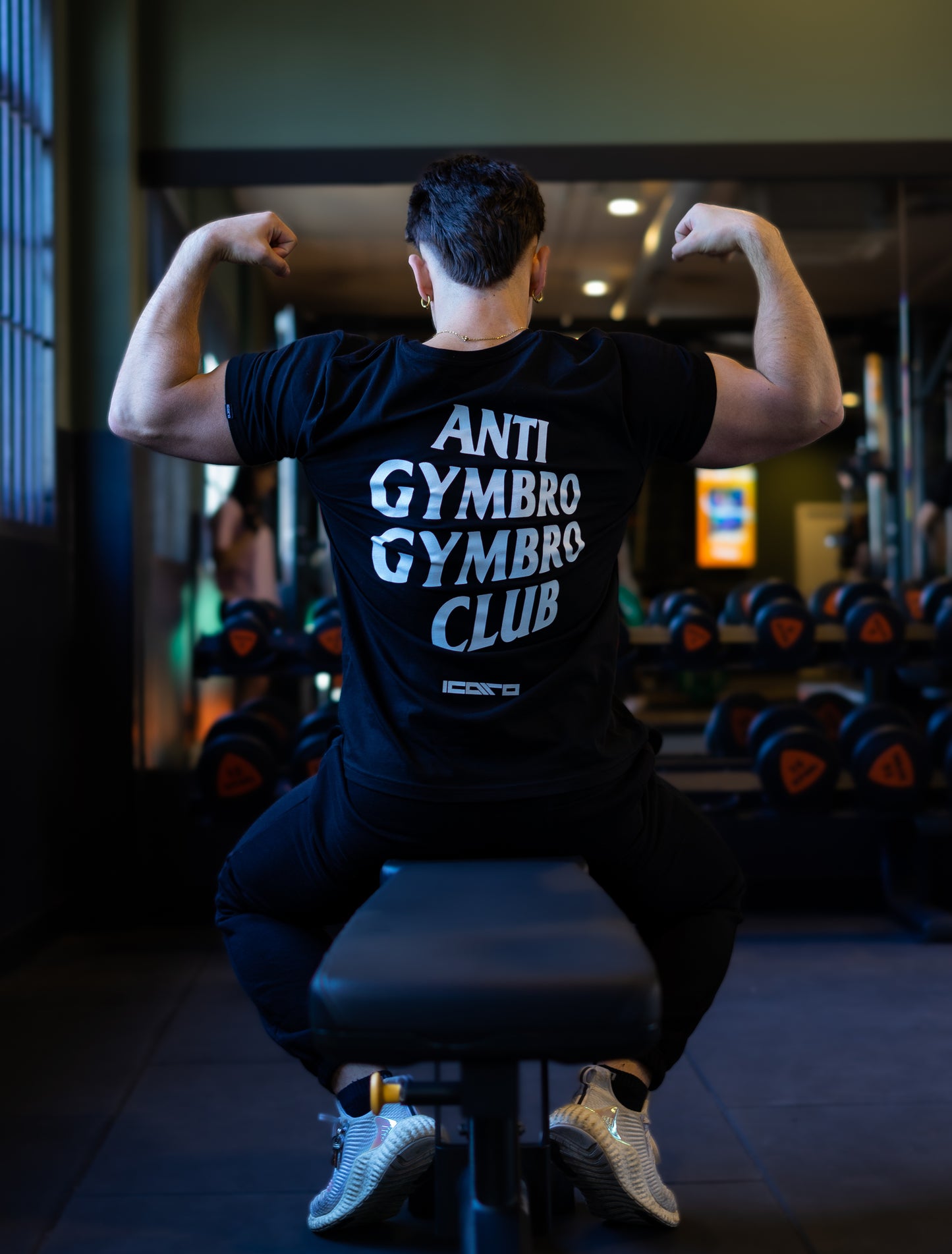 ANTI GYMBRO GYMBRO CLUB T SHIRT BLACK