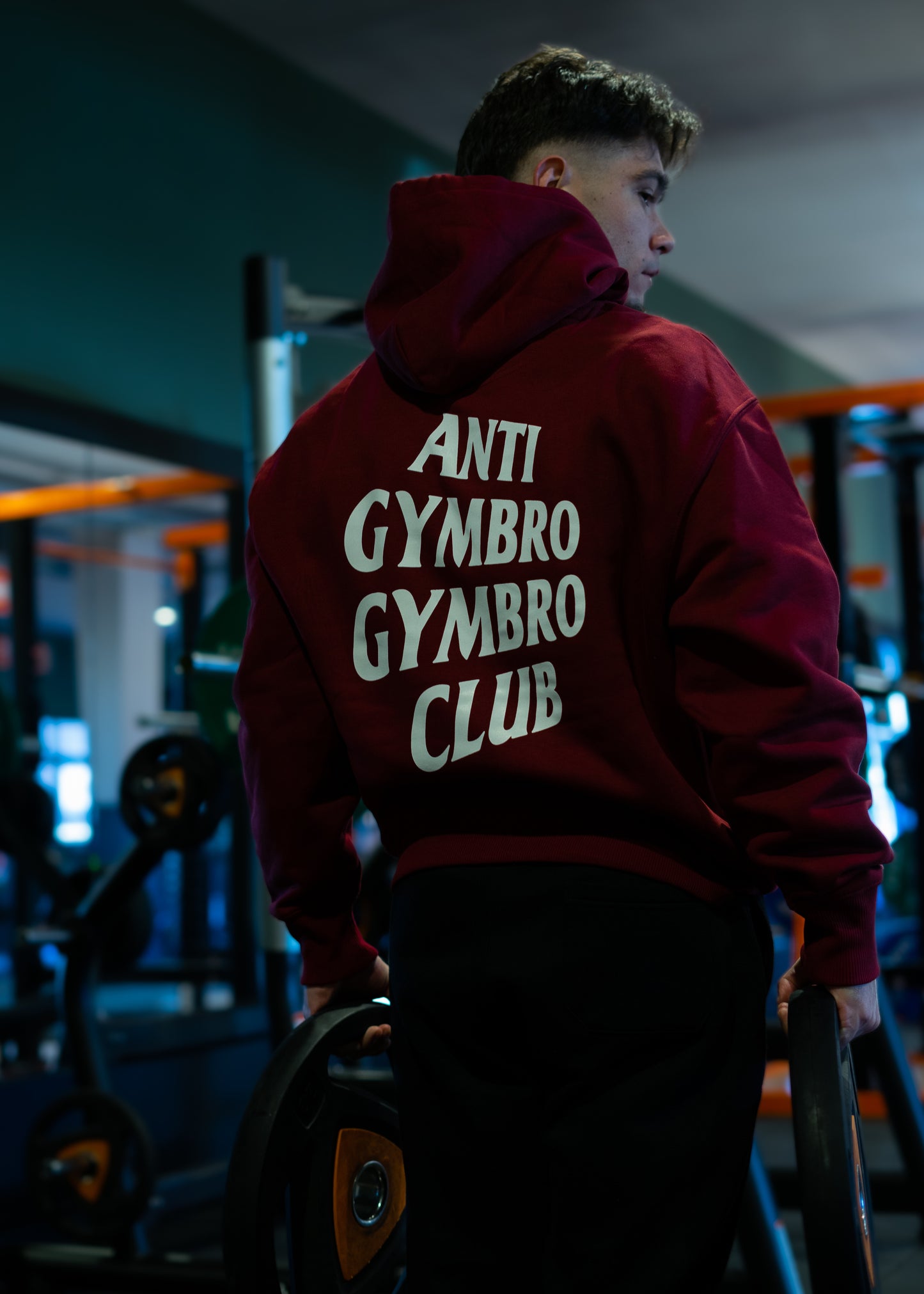 ANTI GYMBRO GYMBRO CLUB HOODIE BURGUNDY