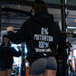Hoodie ÍCARO oversize puesto, vista de cuerpo entero